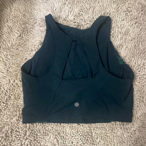 Athleta longline sports bra emerald green DD - Picture 2 of 2